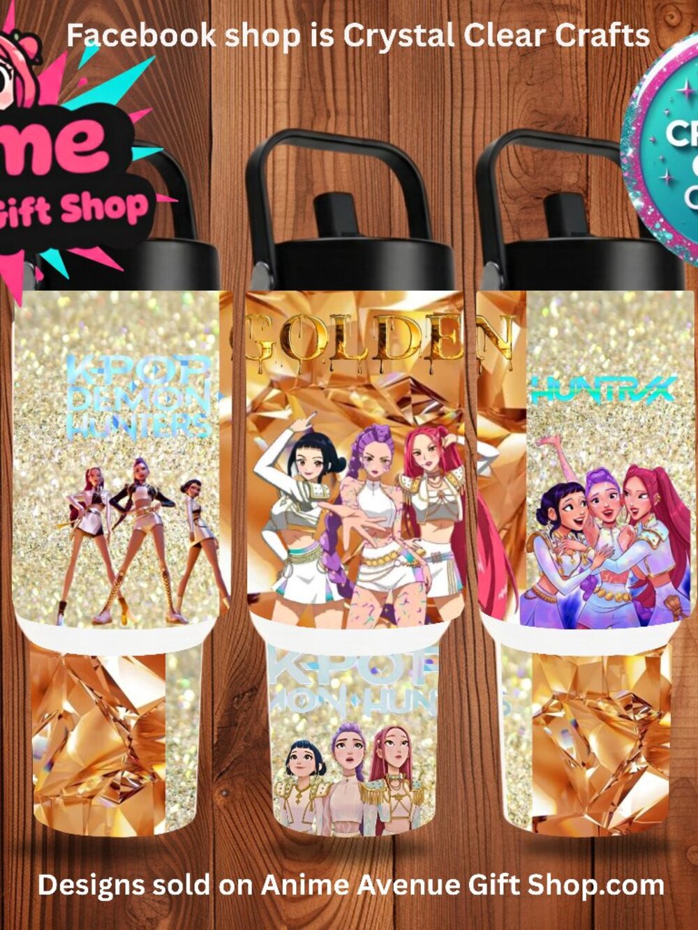 Kpop Demon Hunters Golden 30oz Stainless Steel Tumbler